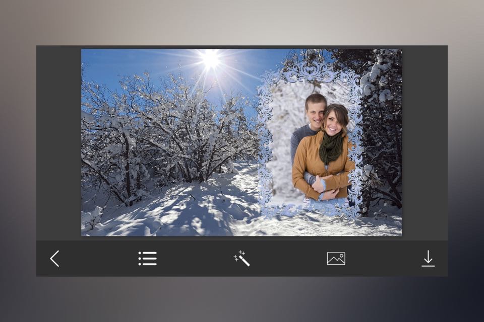 Snowfall Photo Frames - Creative Frames for your photo screenshot 2