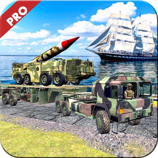 Army War Missile Cargo Truck Pro Icon