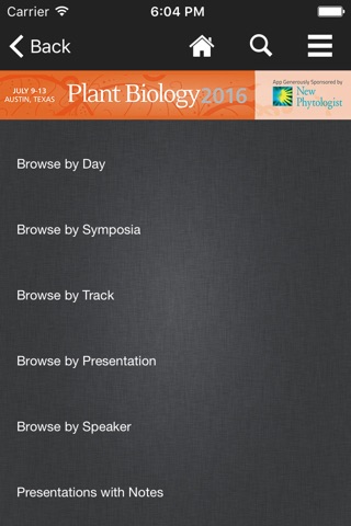 Plant Biology 2016 screenshot 3