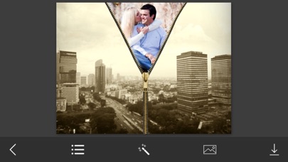 Zipper Photo Frames - Instant Frame Maker & Photo Editor iPhone screenshot 4 - Photo & Video app