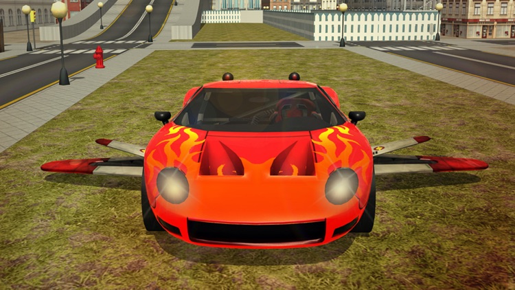 Furious Car Wings Flying N Driving screenshot-3