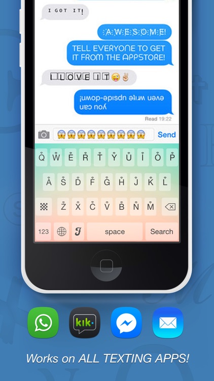 Symbolizer Fonts Keyboard with Fancy Emoji Symbols for Facebook and Instagram