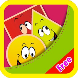 Learn Shapes with Colorful Flashcards - Preschool kids,Toddlers and Babies