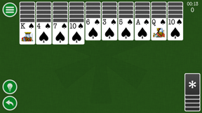 Spider Solitaire Classic Patience Game Free Edition by Kinetic Stars KS screenshot