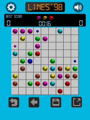 Screenshot #6 pour Lines 98 - Color Balls Classic