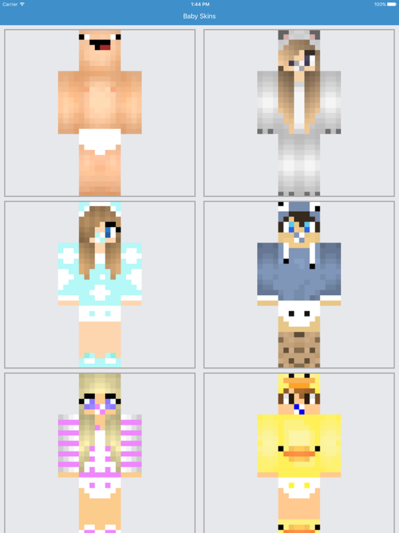 Screenshot #4 pour Baby Skins for Minecraft PE Free App