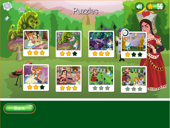 Alice in Wonderland Puzzles iPad screenshot