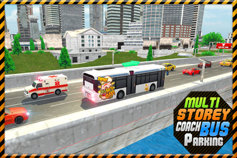 Multi-Storey Coach Bus Parking 3D: City Auto-bus Driving Simulator screenshot 2