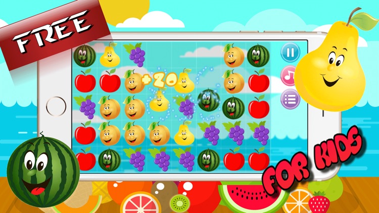 swipe fruit garden land fruit link 3 hd ages 8-11