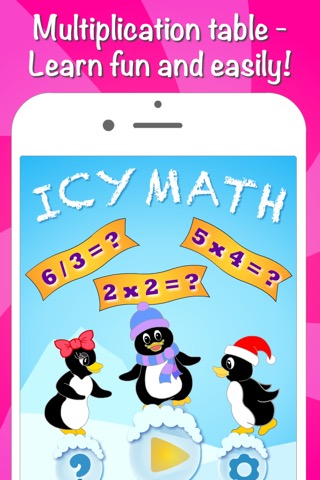 Icy Math Free - 九九 数学 ゲーム 子供のためののおすすめ画像1