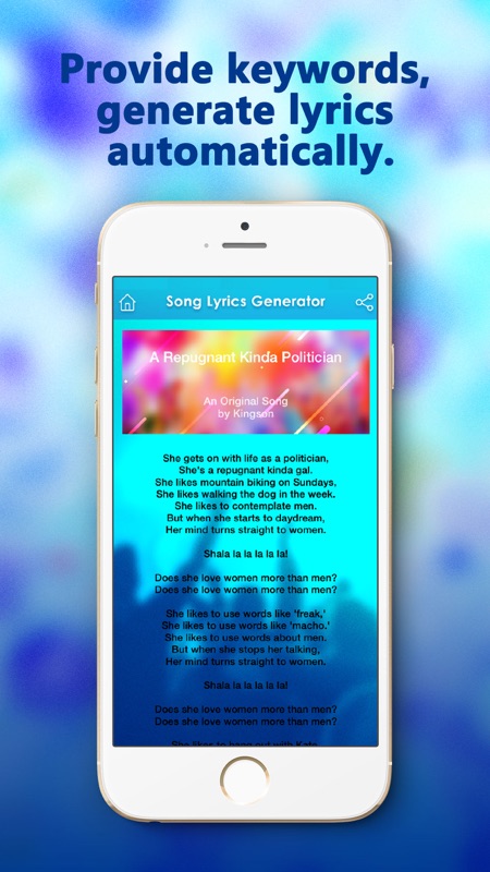 Love Song Song Lyric Generator