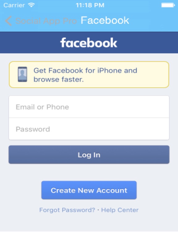 Social App Pro iPad screenshot 5 - Social Networking app