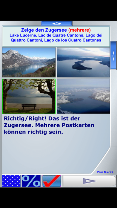 Screenshot #1 pour iSee Quiz Lacs suisses