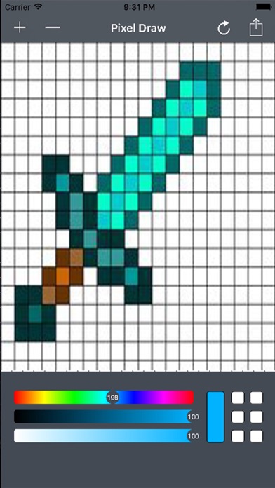 Screenshot #2 pour Pixl Art -  Draw in Pixels, Bits & Grids