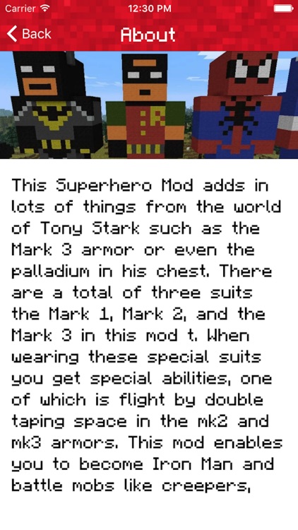 SUPER HERO MODS FOR MINECRAFT PC EDITION - MOD POCKET GUIDE screenshot-4