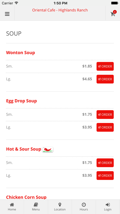 Screenshot #3 pour Oriental Cafe - Highlands Ranch Online Ordering