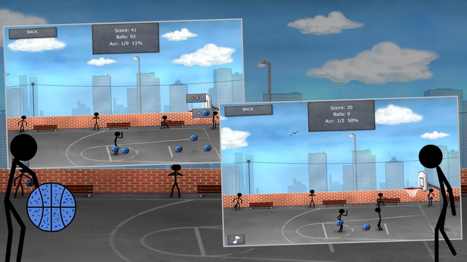 Stickman Street Basketball - 1.0 - (iOS)