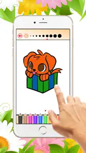 The Puppy Coloring Book: Learn to color and draw a puppy siberian and more, Free games for children screenshot #1 for iPhone