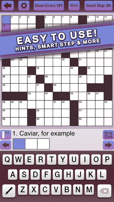 Penny Dell Jumbo Crosswords 3 – More Crosswords for Everyone! Screenshot