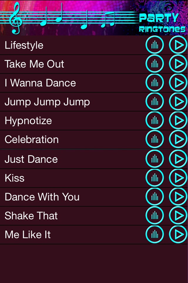 Party Ringtones Free Sounds For iPhone screenshot 2