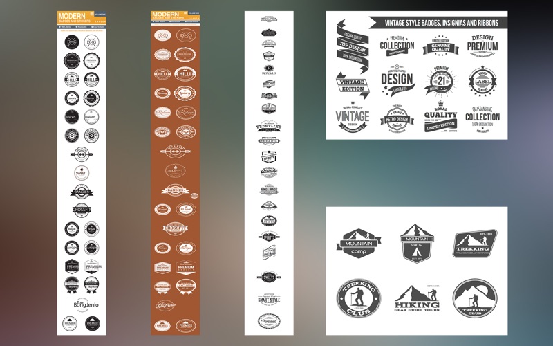 badges design for adobe illustrator iphone screenshot 4