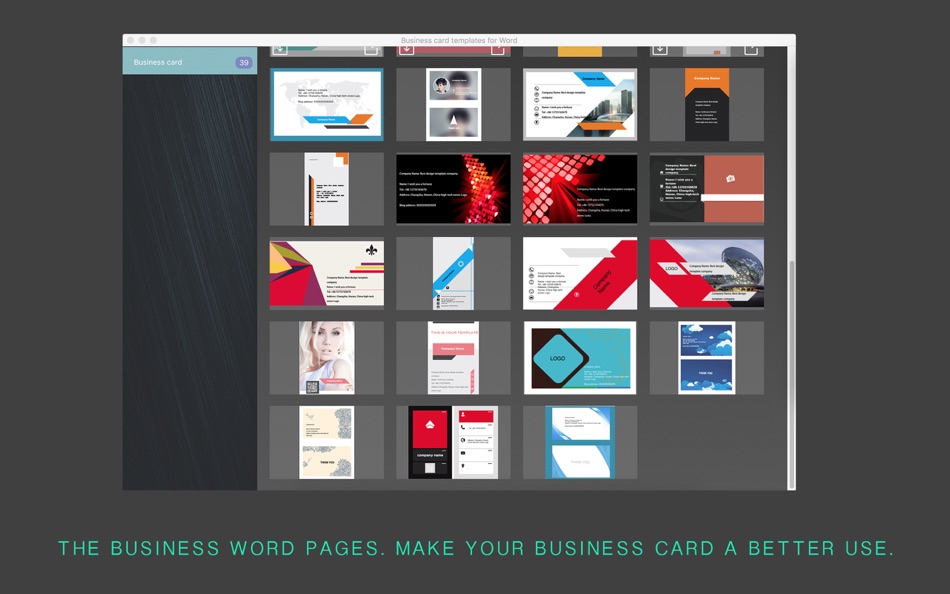 #4. W Templates-Business card (macOS) 由: 磊 范