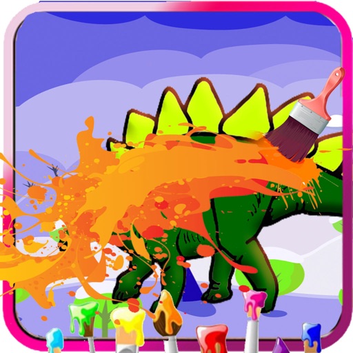Coloring For Kids Games Dino Dan Version iOS App