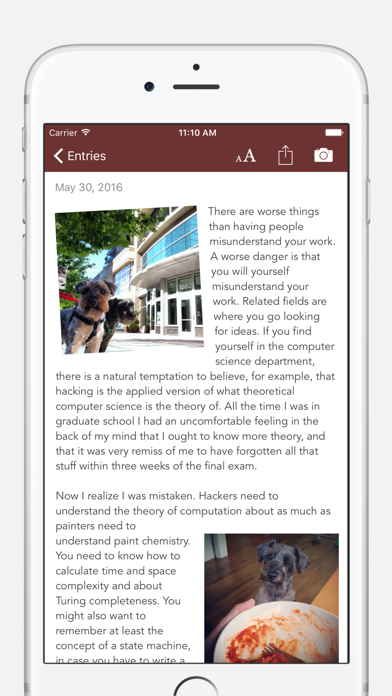 Screenshot #2 pour Chronicle - A Personal Journal / Writing Diary