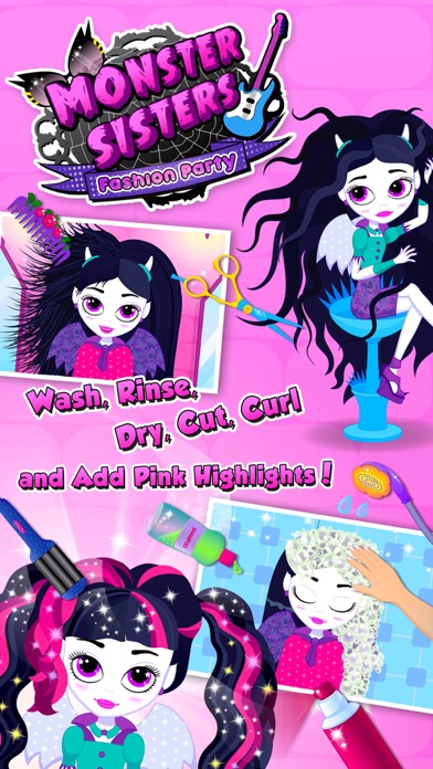 Screenshot #1 pour Monster Sisters 2 Home Spa - Rock Star Makeover