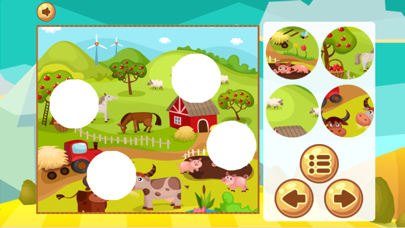 Simple Kids Puzzle Farm - Animal Match Game Fun! app screenshot
