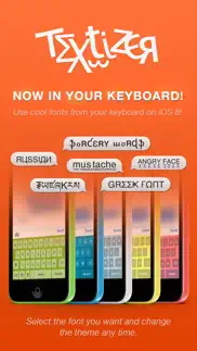 textizer font keyboards free - fancy keyboard themes with emoji fonts for instagram iphone screenshot 2