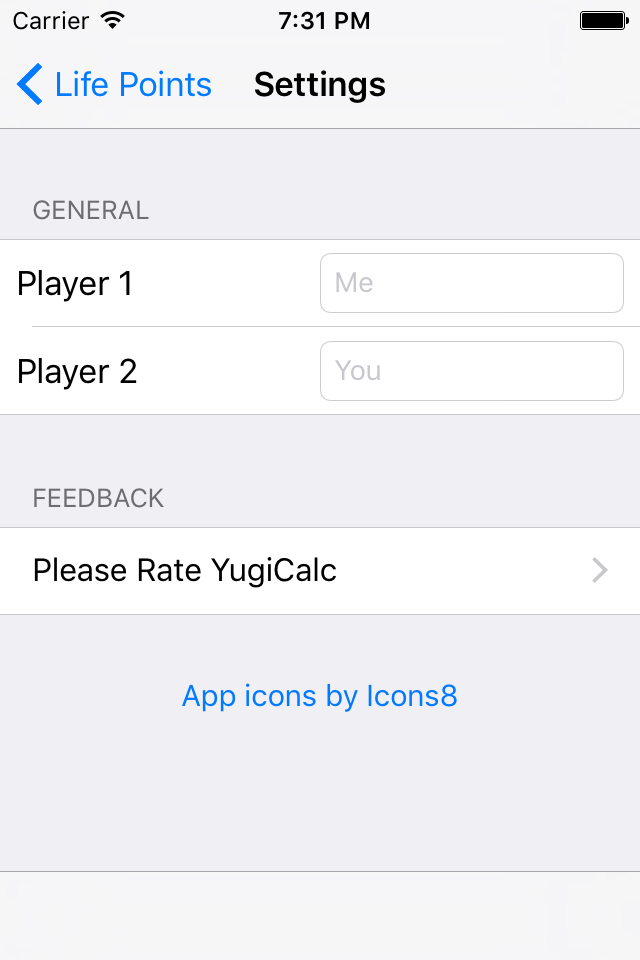 YugiCalc Life Point Calculator