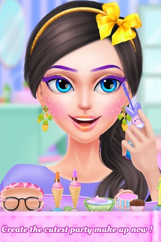 PJ Slumber Party Night: Spa Makeup and Dress Up Beauty Salon Girls Game screenshot 3