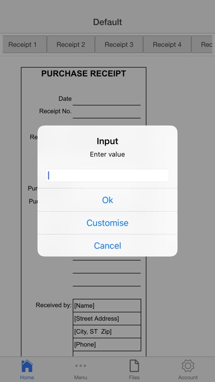 Purchase Receipt