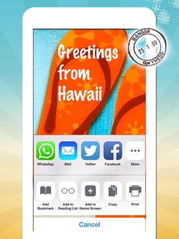 Vacation Greeting Cards - Summer Holiday Greetings, Wallpapers & Messages iPad screenshot