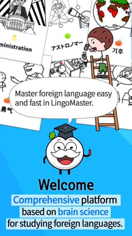 learn Spanish, Portuguses, Japanese, Chinese, korean, English, French, Itlian and other languages with LingoMaster