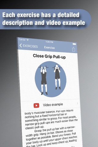 Pull Ups training exercises screenshot 3