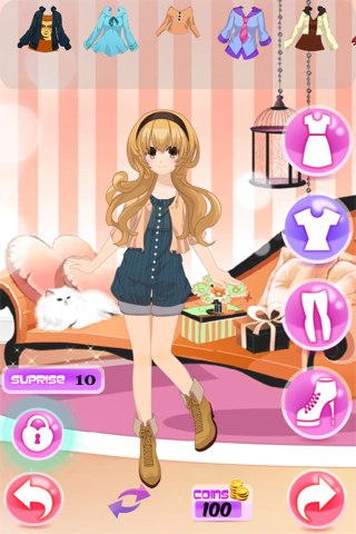 Anime Girl Fashion Story: Dress-up Studio screenshot 2