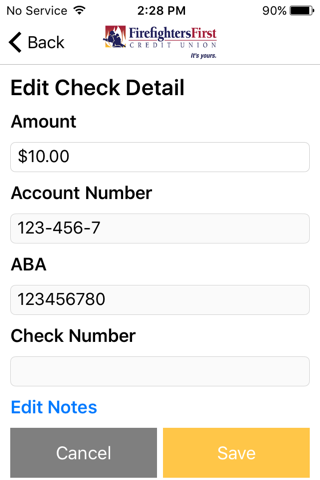 FireFirstCU Biz Remote Deposit screenshot 4