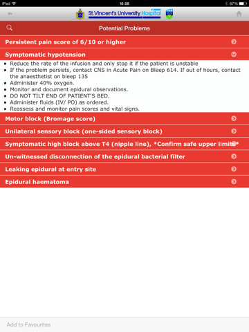 AppEase - SVUH Pain Guidelines iPad screenshot