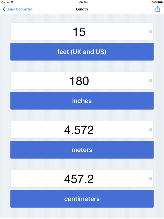 Snap Converter - Convert Units Free iPad screenshot 4 - Utilities app