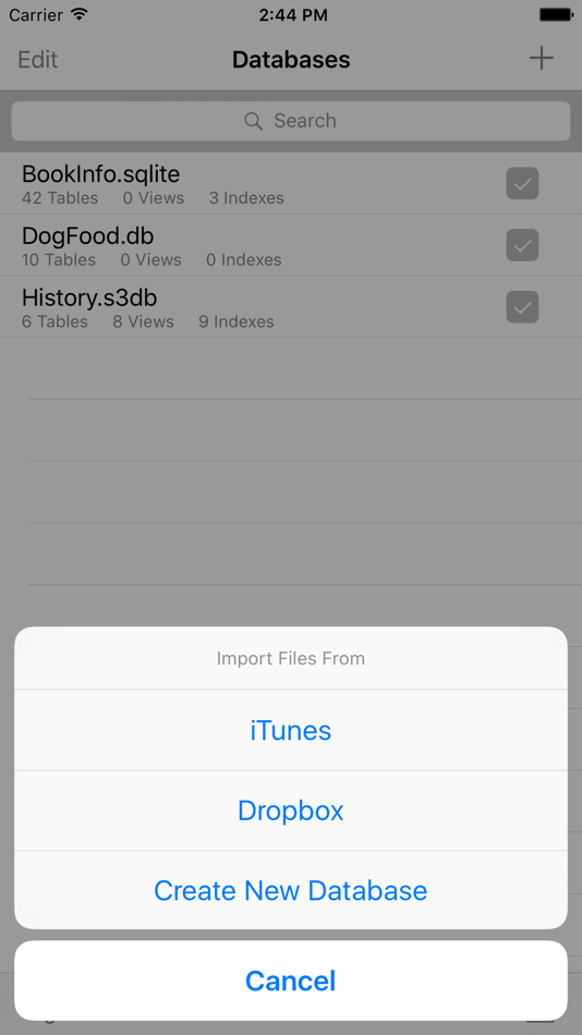 SQLite - Browse Editor Manager - 2.6 - (iOS)