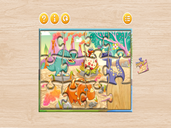 Dinosaur Puzzle for Kids - Dino Jigsaw Games Free for Toddler and Preschool Learning Games iPad screenshot