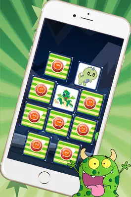 Game screenshot Finding Funny Monster In The Matching Cute Cartoon Pictures Puzzle Cards Game For Kids, Toddler And Preschool hack