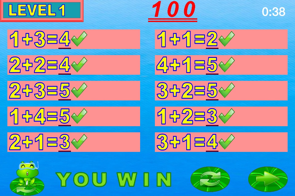 Easy learning addition - Smart frog kids math screenshot 3