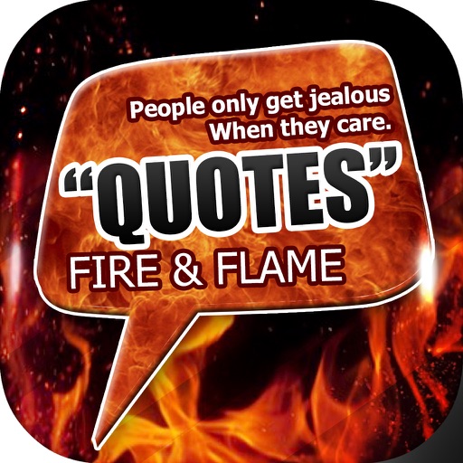 Daily Quotes Inspirational Maker “ Fire & Flame ” Fashion Wallpapers Themes Pro icon