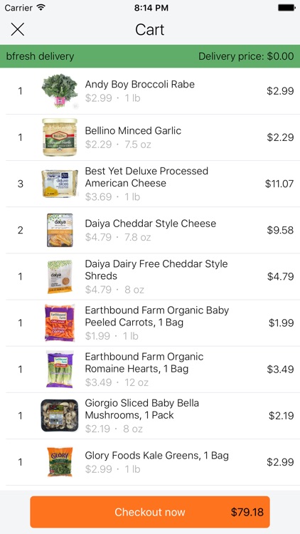 bfresh delivery screenshot-3