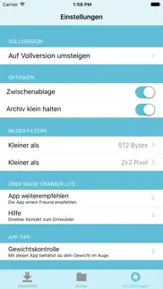 image grabber lite - bilder downloaden iphone bildschirmfoto 3