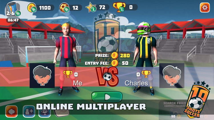 10 Shot Soccer - Flick Football Stars