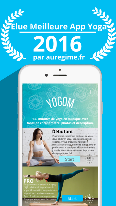 Screenshot #1 pour YOGOM - Yoga gratuit - Exercice de relaxation
